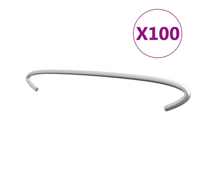 Sonata Куки за габиони, 100 бр, поцинкована стомана, 40 см