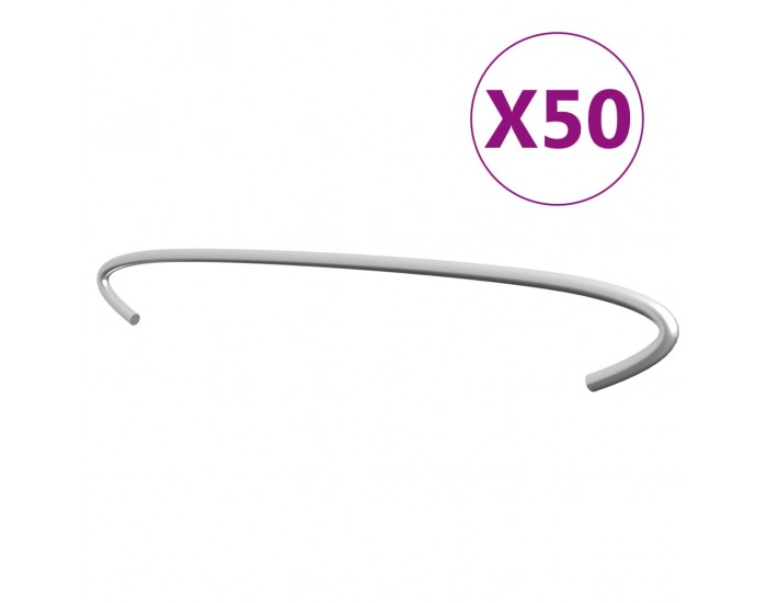 Sonata Куки за габиони, 50 бр, поцинкована стомана, 50 см