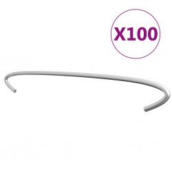 Sonata Куки за габиони, 100 бр, поцинкована стомана, 50 см - Garduri