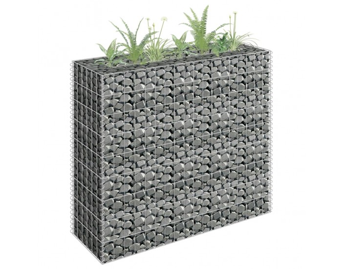 Sonata Габион повдигната леха, поцинкована стомана, 90x30x90 cм
