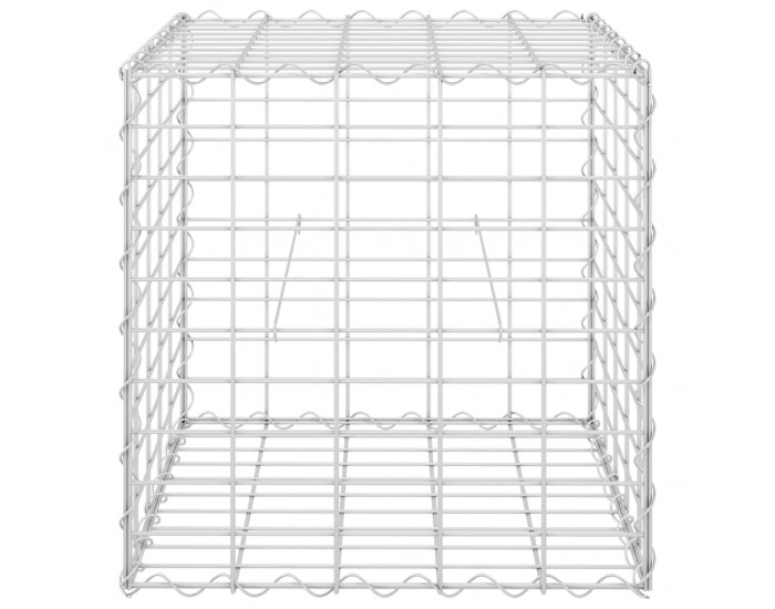 Sonata Кубичен габион повдигната леха, стоманена тел, 50x50x50 cм