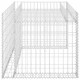 Sonata Гараж за косачка с повдигнато легло 110x80x60 см стоманена тел