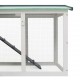 Sonata Външна голяма клетка за зайци, сиво и бяло, 145x45x85 см, дърво
