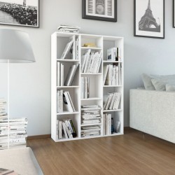 Sonata Разделител за стая/библиотека, бял, 100x24x140 см, ПДЧ - Electrocasnice și accesorii pentru living