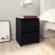 Sonata Noptiere, 2 buc., negru, 30x30x40 cm, lemn prelucrat