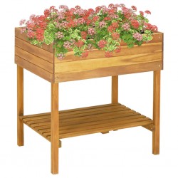 Sonata Градински плантер на стойка, 78,5x58,5x78,5 см, акация масив - Ghivece, jardiniere