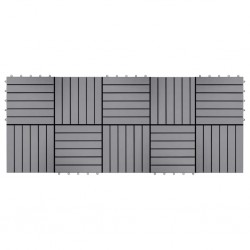Sonata Декинг плочки, 10 бр, промито сиво, 30х30 см, акация масив - Materiale pentru decorațiuni