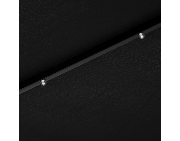 Sonata Градински чадър с LED лампички и стоманен прът, 300 см, черен