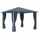 Sonata Шатра със завеси, 300х300 см, антрацит, алуминий
