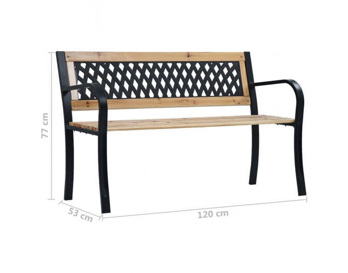 Sonata Градинска пейка, 120 cм, дърво