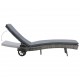 Sonata Шезлонг на колелца с шалте, полиратан, антрацит