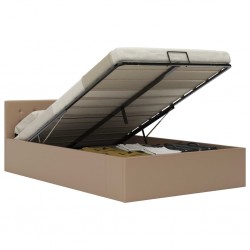 Sonata Легло с повдигащ механизъм капучино изкуствена кожа 120x200 cм - Paturi tapițate