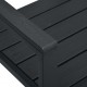 Sonata Градинска пейка, 120 cм, HDPE, черна, имитация на дърво