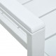Sonata Градински столове, 4 бр, бели, HDPE, имитация на дърво