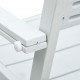 Sonata Градински столове, 4 бр, бели, HDPE, имитация на дърво