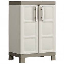 Keter Нисък шкаф Excellence, бежово и таупе, 65x45x97 см - Comparare produse