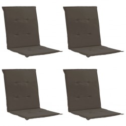 Sonata Възглавници за градински столове, 4 бр, антрацит, 100x50x3 см - Scaune de grădină