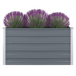 Sonata Повдигната леха, 100x100x45 см, поцинкована стомана, сива - Ghivece, jardiniere