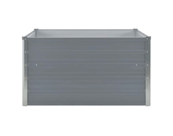 Sonata Повдигната леха, 100x100x45 см, поцинкована стомана, сива