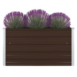 Sonata Повдигната леха, 100x100x45 см, поцинкована стомана, кафява - Ghivece, jardiniere