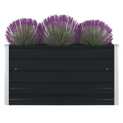 Sonata Повдигната леха, 100x100x45 см, поцинкована стомана, антрацит - Ghivece, jardiniere