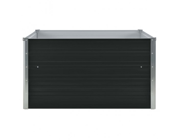 Sonata Повдигната леха, 100x100x45 см, поцинкована стомана, антрацит