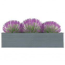 Sonata Повдигната леха, 320x40x77 см, поцинкована стомана, сива - Ghivece, jardiniere