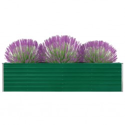 Sonata Повдигната леха, 320x40x77 см, поцинкована стомана, зелена - Ghivece, jardiniere