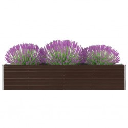 Sonata Градинска висока леха поцинкована стомана 320x40x45 см кафява - Decorațiuni