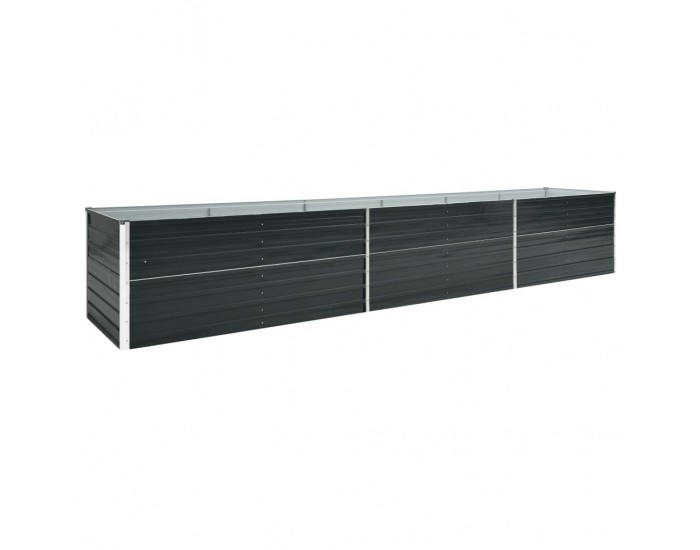 Sonata Градинска висока леха поцинкована стомана 480x80x77 см антрацит