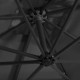 Sonata Градински чадър с LED, стоманен прът, 250x250 см, антрацит