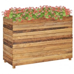 Sonata Повдигната леха, 100x40x72 см, рециклиран тик и стомана - Ghivece, jardiniere