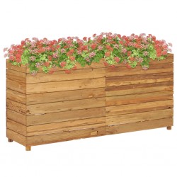 Sonata Повдигната леха, 150x40x72 см, рециклиран тик и стомана - Ghivece, jardiniere
