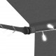 Sonata Ръчно прибиращ се сенник с LED, 300 см, антрацит