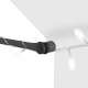 Sonata Ръчно прибиращ се сенник с LED, 150 см, кремав