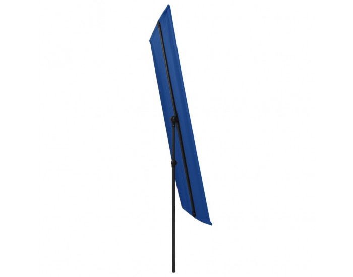 Sonata Градински чадър с алуминиев прът, 2x1,5 м, лазурносин
