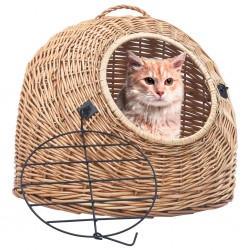 Sonata Транспортен кош за котки, 45x35x35 см, естествена върба - Animale de companie