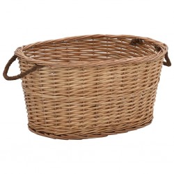 Sonata Кошница за дърва за огрев с дръжки 58x42x29 см естествена върба - Accesorii de călătorie
