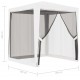 Sonata Шатра за партита с 4 мрежести стени, 2x2 м, бяла