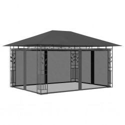 Sonata Шатра с мрежа против комари, 4x3x2,73 м, антрацит, 180 г/м² - Construcții de exterior