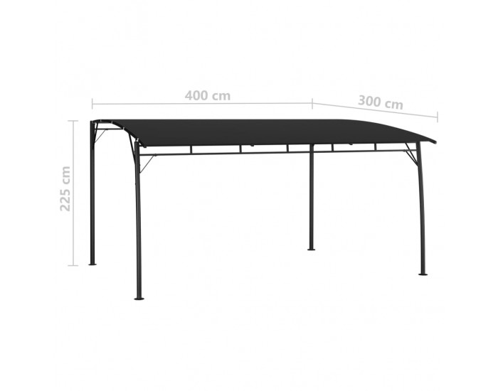 Sonata Градинска тента сенник, 4x3x2,25 м, антрацит