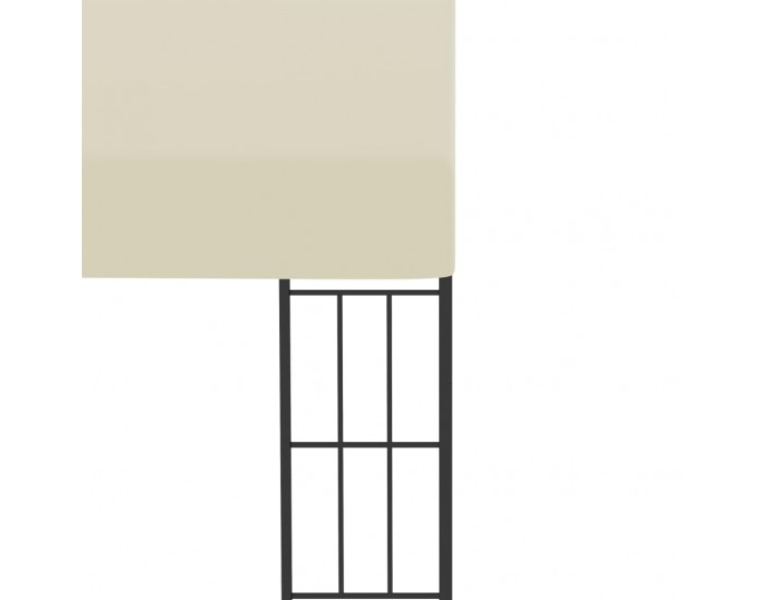 Sonata Шатра за стенен монтаж, 3x4 м, кремава, текстил