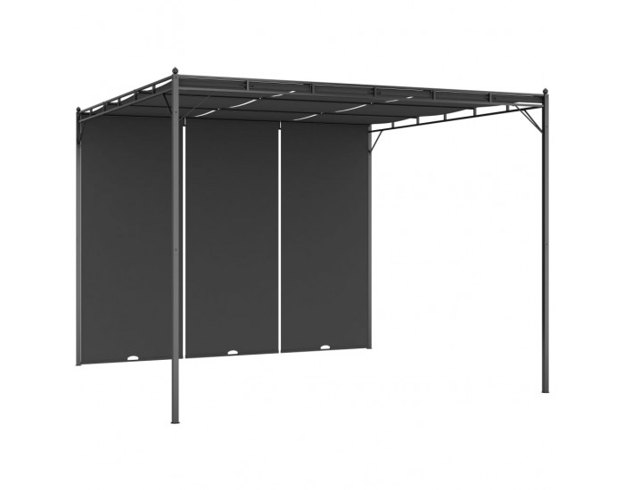 Sonata Градинска шатра със странична завеса 3x3x2,25 м антрацит