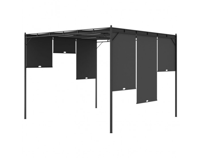 Sonata Градинска шатра със странична завеса 3x3x2,25 м антрацит