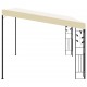 Sonata Шатра за стенен монтаж, 4x3x2,5 м, кремава