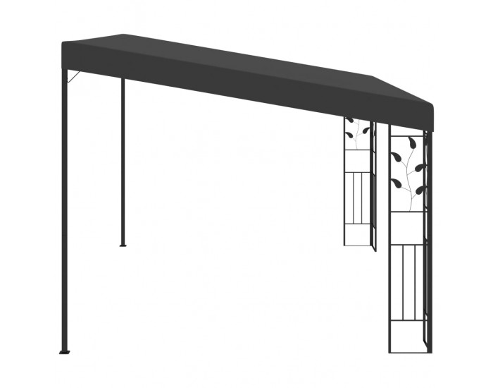Sonata Шатра за стенен монтаж, 4x3x2,5 м, антрацит