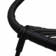 Sonata Бистро комплект, 3 части, PVC ратан, черен