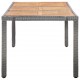 Sonata Set mobilier de exterior cu perne, 9 piese, gri, poliratan