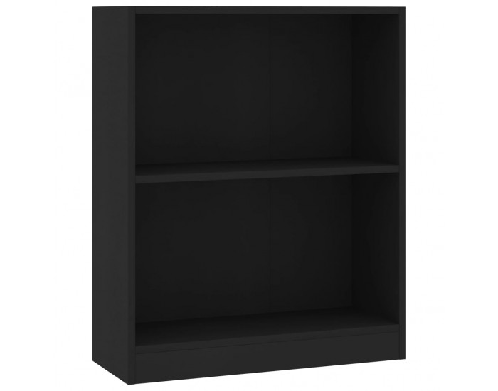 Sonata Етажерка за книги, черна, 60x24x74,5 см, ПДЧ