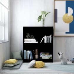 Sonata Етажерка за книги, черна, 60x24x74,5 см, ПДЧ - Etajere